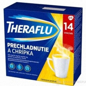 THERAFLU Prechladnutie a chrípka horúci nápoj 14 vreciek